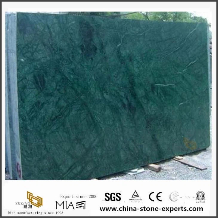 Llosa de marbre de Verde Ming verd de l'Índia per a decoració de bany