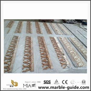 Rajoles de marbre vermell i blanc d'aigua per decoració de sòls