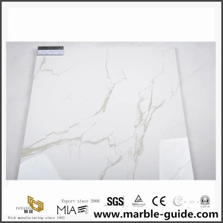 White Polished Marble Floor Tiles