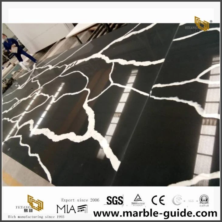 Calacatta Black Quartz Slabs