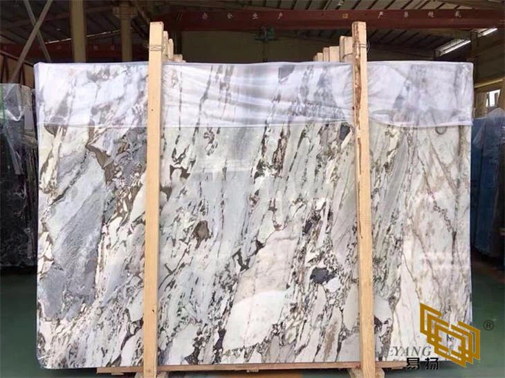 Lloses de marbre de tempestes de titanic per a la construcció del projecte de marbre natural a l'engròs