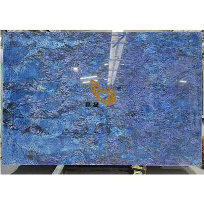 Belles lloses naturals de marbre d'ònix blau de luxe