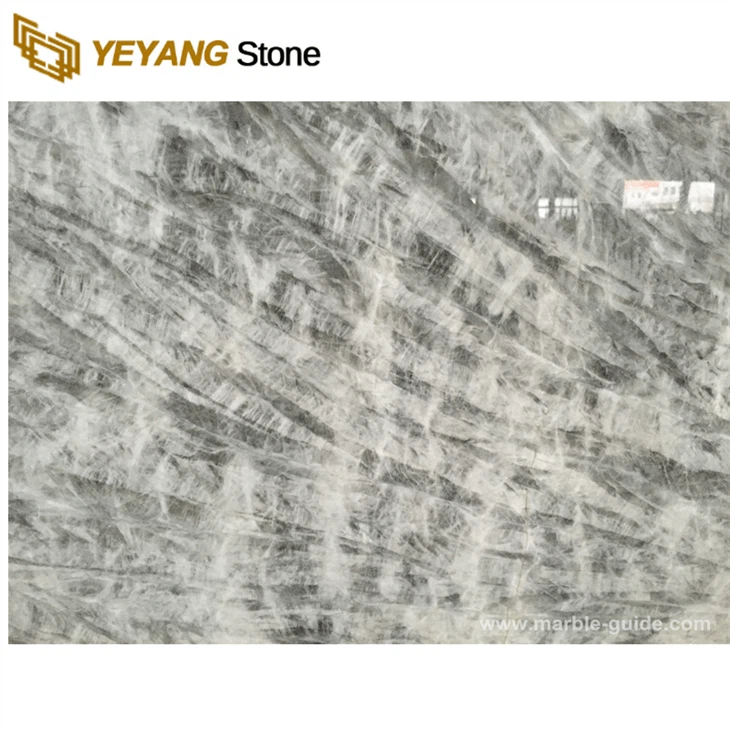 Snow Mountain Silver Fox Marble Close up